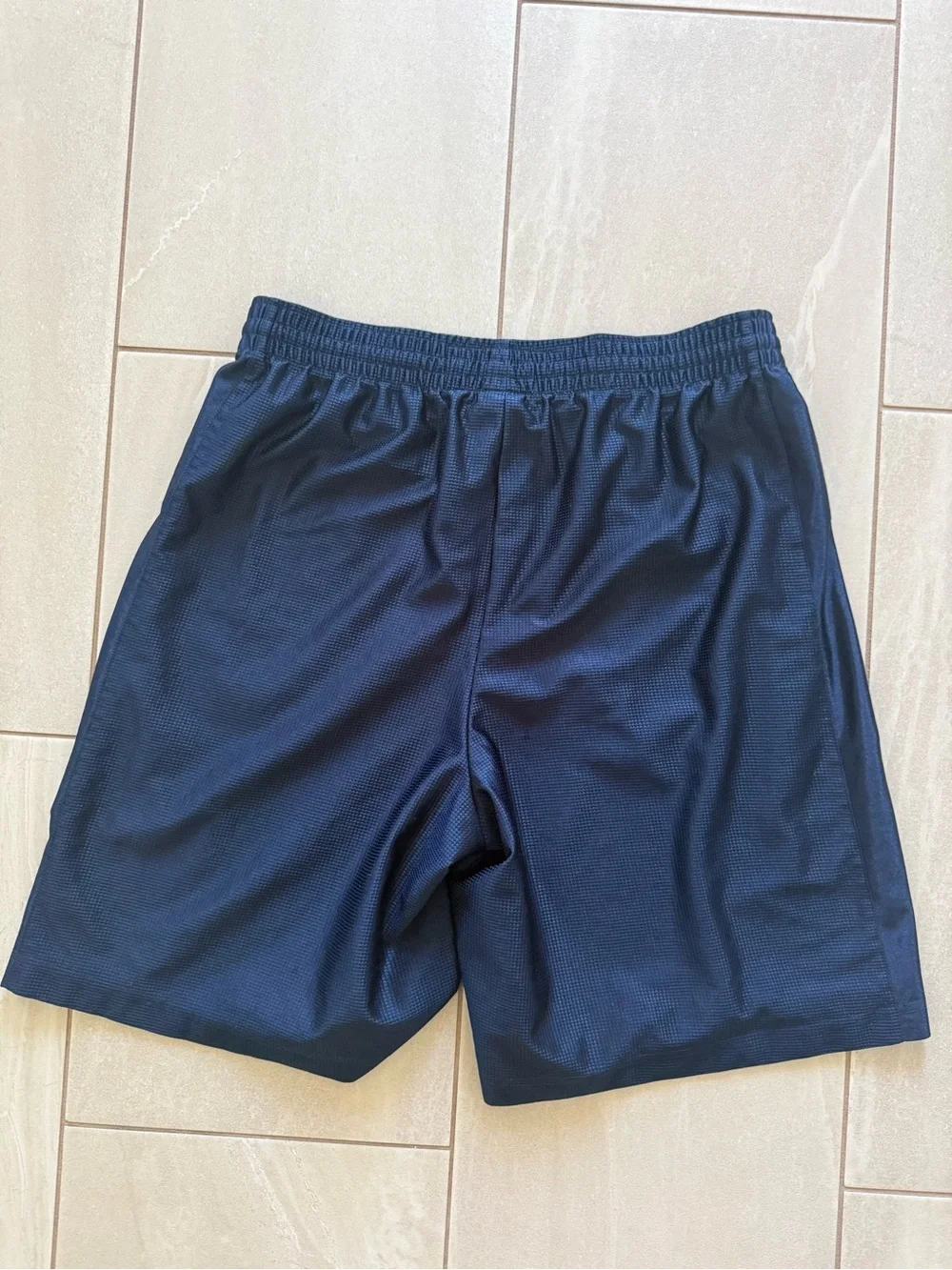 Nike Basketball Shorts Men’s L Navy Blue Dazzle Baggy Swoosh